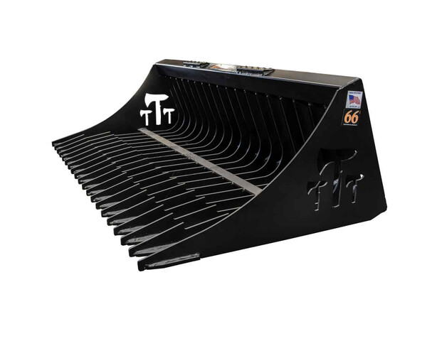 (Unused) Tomahawk 66 in Rock Skid Steer Bucket