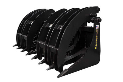 Tomahawk 72 In Heavy Duty Rake Skid Steer Grapple