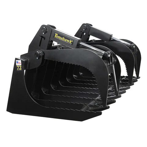 (Unused) Tomahawk 72 In Severe Duty Two-Cylinder Brush Skid Steer Grapple