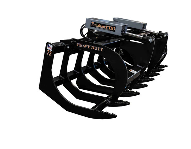 (Unused) Tomahawk 72 In HD Two-Cylinder Brush Skid Steer Grapple
