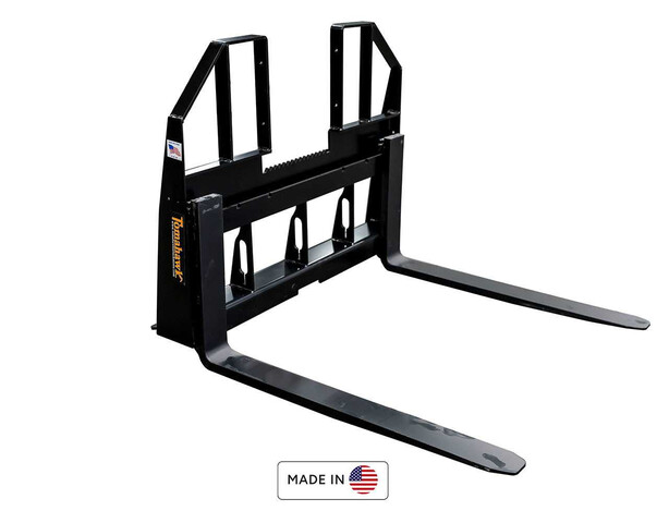 (Unused) Tomahawk 60 In Heavy Duty Walk-Through Skid Steer Forks