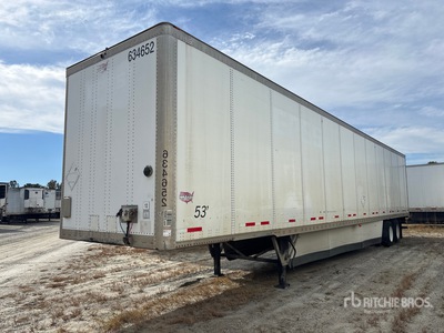 2015 Wabash 53 ft x 102 in T/A Van Trailer