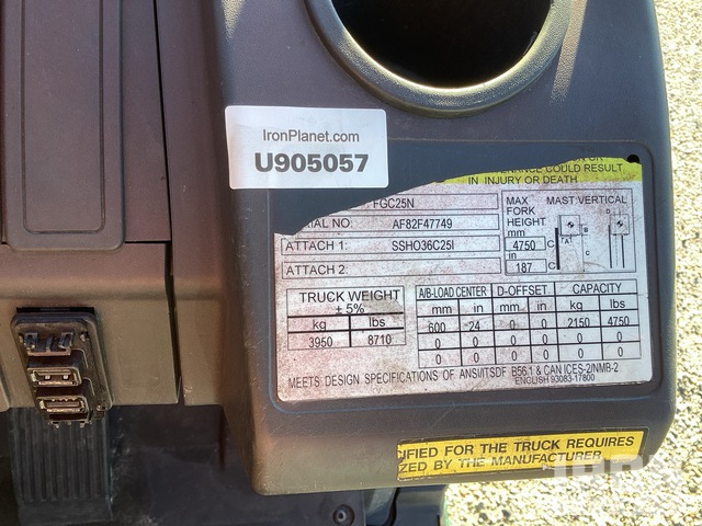 MONTACARGAS 2020 MITSUBISHI FGC25N