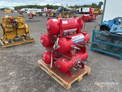 Quantity of (5) Texas Pneumatics Compressed Air Distribution tanks