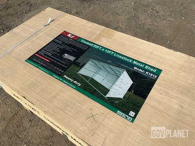 KJ K1912 Livestock Metal Shed - Unused