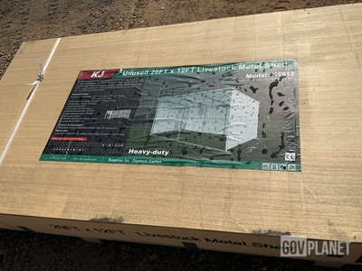 KJ K1912 Livestock Metal Shed - Unused