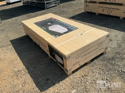 KJ K1220 Single Garage Metal Shed - Unused