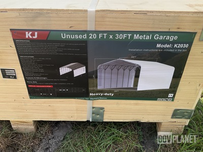 KJ K2030 Metal Garage - Unused