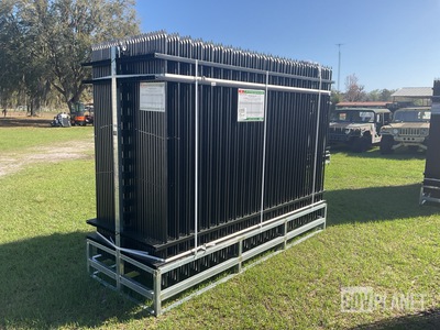 (30) Pieces of Galvanized Steel Garden/Public Space Fence w/(31) Post Connectors