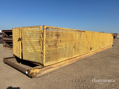 7 ft 8 in x 36 ft Skidded Material Bin