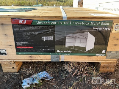 KJ K1912 Livestock Metal Shed - Unused
