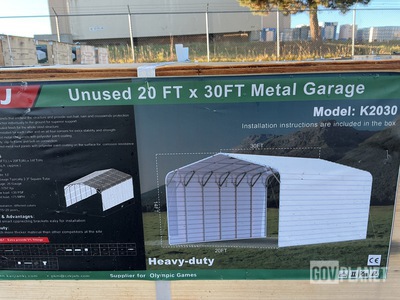 KJ K2030 Metal Garage - Unused