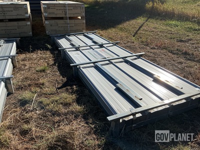 (100) Piece Lot of 10' Long Corrugated Steel Panels