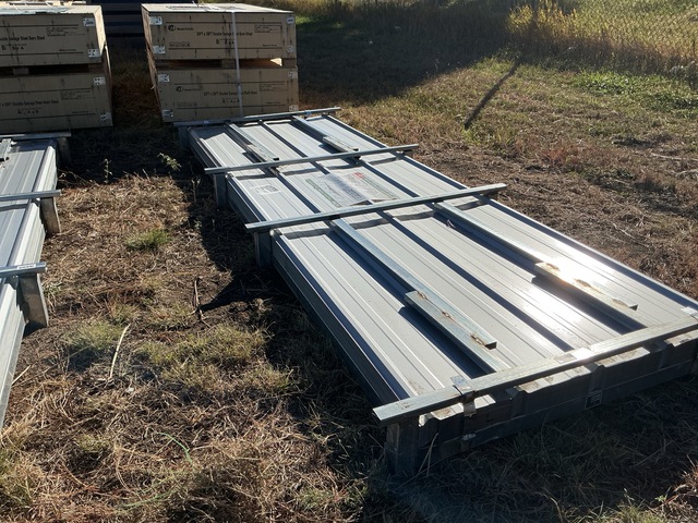(100) Piece Lot of 10' Long Corrugated Steel Panels (100) Piece Lot of 10' Long Corrugated Steel Panels