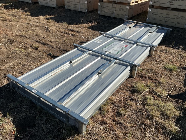 (100) Piece Lot of 10' Long Corrugated Steel Panels (100) Piece Lot of 10' Long Corrugated Steel Panels