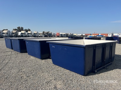 Quantity of (4) 8 ft 4 in width x 11 ft 9 in Fiberglass Storage Tank