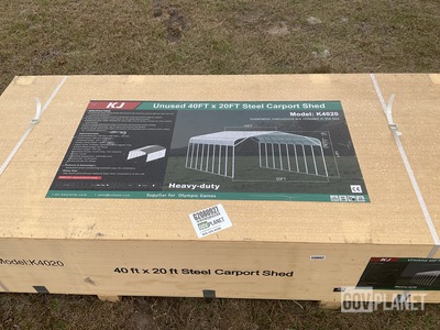KJ K4020 Steel Carport Shed - Unused