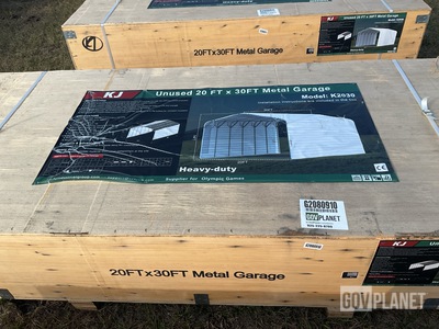 KJ K2030 Metal Garage - Unused