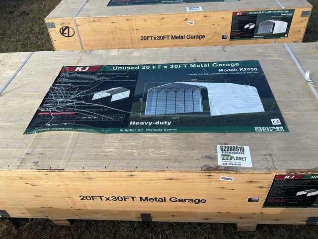 KJ K2030 Metal Garage - Unused