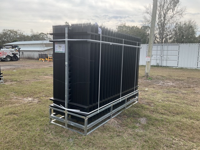 (30) Pieces of Galvanized Steel Garden/Public Space Fence w/(31) Post Connectors