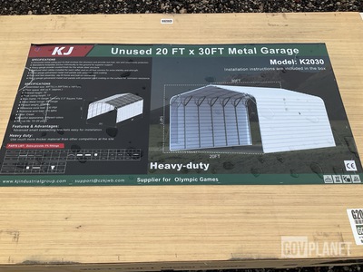 KJ K2030 Metal Garage - Unused