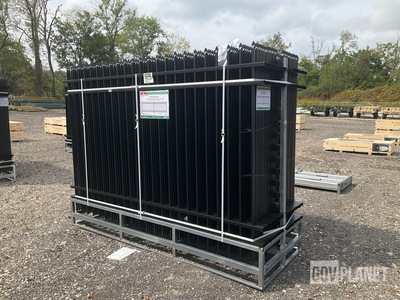 (30) Pieces of Galvanized Steel Garden/Public Space Fence w/(31) Post Connectors