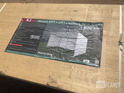 KJ K1912 Livestock Metal Shed - Unused