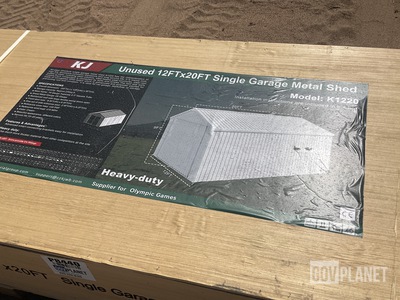 KJ K1220 Single Garage Metal Shed - Unused