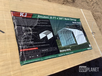 KJ K2030 Metal Garage - Unused