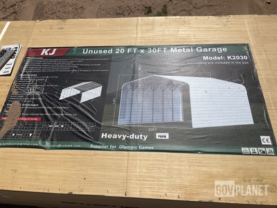 KJ K2030 Metal Garage - Unused