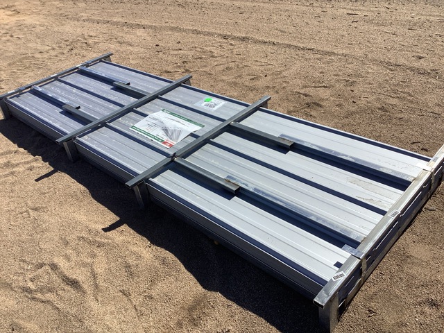 (100) Piece Lot of 10' Long Corrugated Steel Panels (100) Piece Lot of 10' Long Corrugated Steel Panels