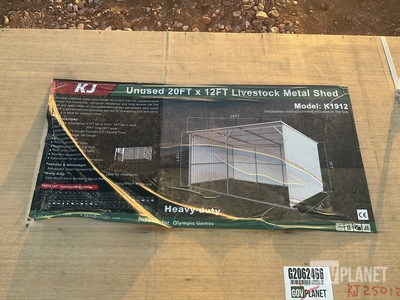 KJ K1912 Livestock Metal Shed - Unused