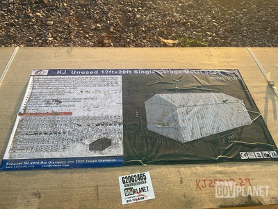 KJ K1220 Single Garage Metal Shed - Unused