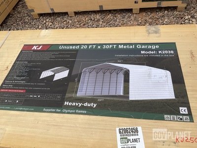 KJ K2030 Metal Garage - Unused