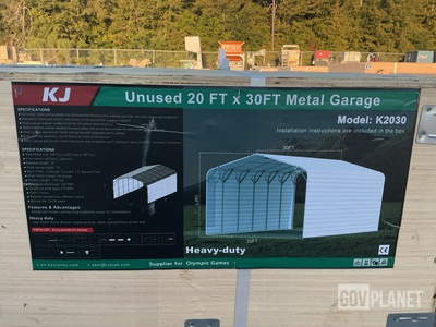 KJ K2030 Metal Garage - Unused