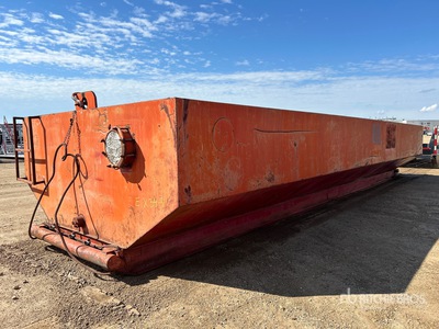 Skid Mounted Steel 36 ft Open Top Rig Floc Tank