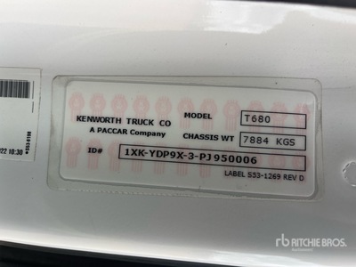 2023 Kenworth T680 6x4 T/A Sleeper Truck Tractor