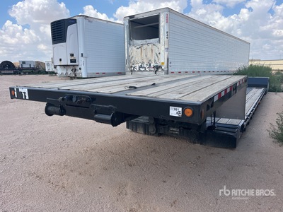 2002 Trail King TK70MED-482 T/A 48 ft Extendable Double Drop Removable Gooseneck Góndola