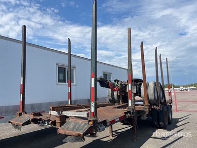 Asetrail 28 ft T/A with tandem axle joe dog vin 362854 Log Trailer
