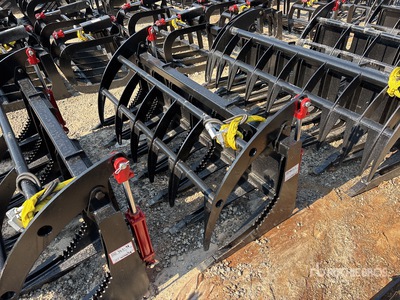 All-Star 72 in Grapple Skid Steer Root Rake (Unused)