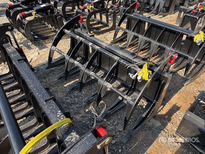 Mid-State 68 in Grapple Skid Steer Root Rake (Unused)