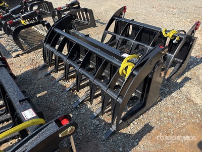 All-Star 74 in Grapple Skid Steer Root Rake (Unused)