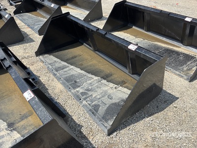 Mid-State 80 in Snow/Mulch Skid Steer Bucket (Unused)