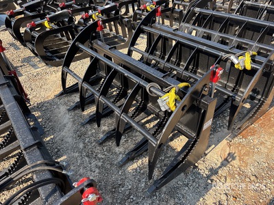 All-Star 68 in Grapple Skid Steer Root Rake (Unused)