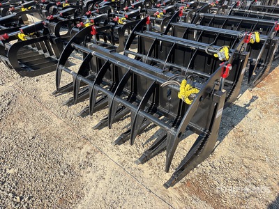 All-Star 76 in Grapple Skid Steer Root Rake (Unused)