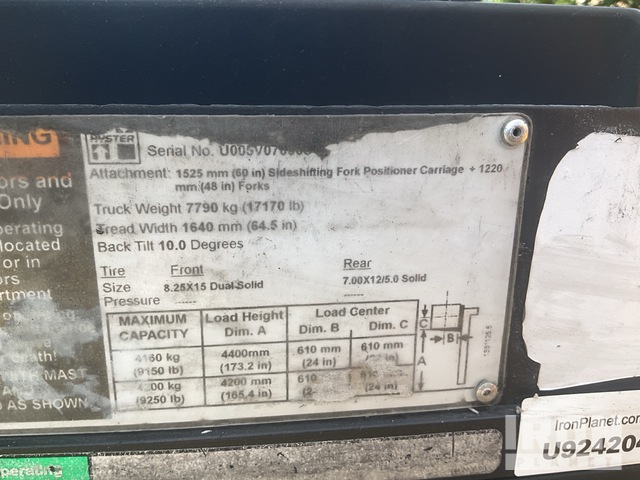 MONTACARGAS 2018 HYSTER H100FT