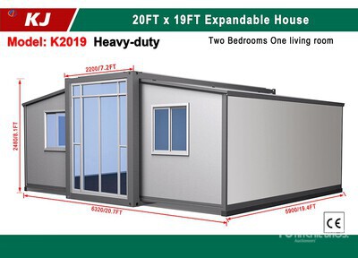 2025 KJ K2019 20 ft x 19 ft Prefabricated Tiny Home (Unused)