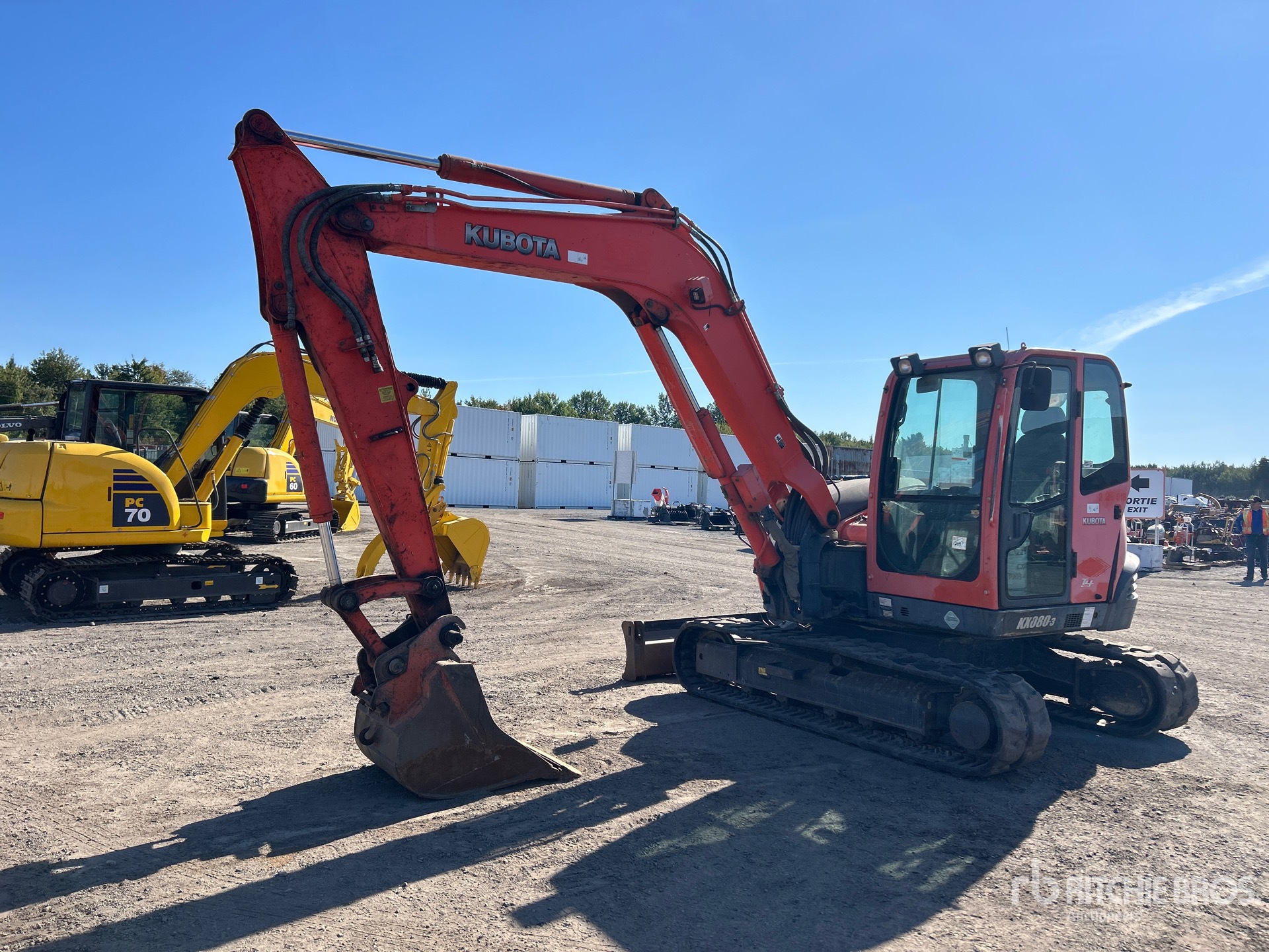 2008 Kubota KX080-3 Excavadora de Cadenas