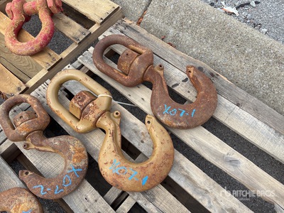 2- Crosby 45 ton lifting hooks