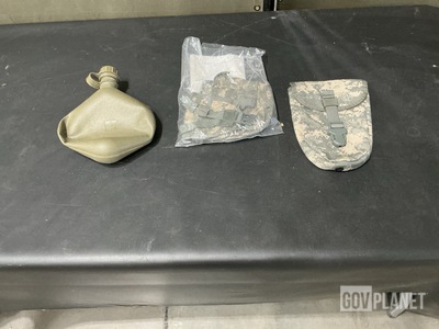 (495) Canteen Pouches, (142) Entrenching Tool Carriers & Assorted Items